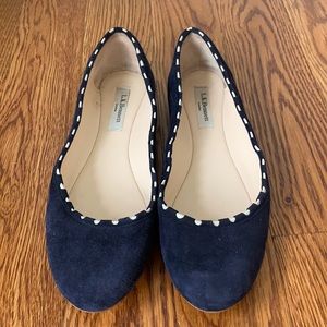 Navy L.K. Bennett Ballet Flats Size 39